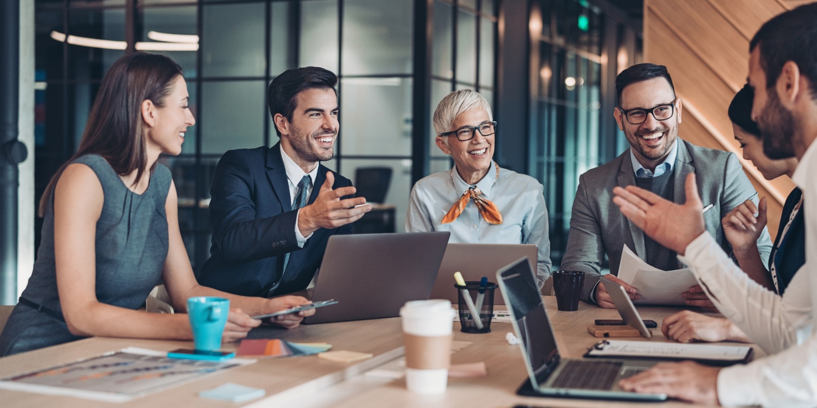 Visual representation of collaborative business planning and consultancy strategy session